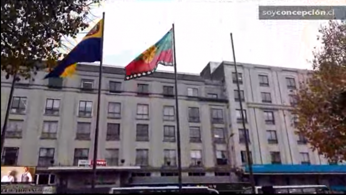 [VIDEO] Bandera mapuche flameó en lo alto de la Plaza de la Independencia de Concepción como previa al We Tripantu