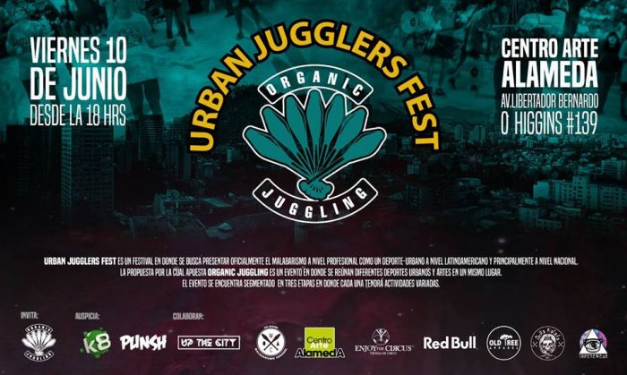 ​“Urban Jugglers Fest”: Encuentro de malabarismo en Centro Arte Alameda, 10 de junio