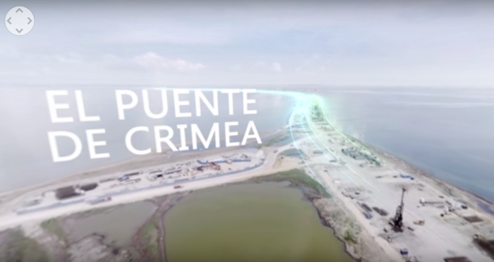 [VIDEO] En 360°: la increíble vista del puente que unirá Crimea y el resto de Rusia