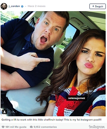[VIDEO] Así fue el «Carpool Karaoke» de Selena Gomez con James Corden