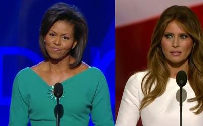 Discurso de esposa de Trump es sospechosamente parecido a uno de Michelle Obama