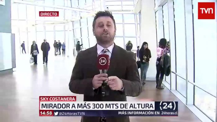 [VIDEO] Periodista de TVN se burla en pleno despacho en directo: «No se puede ver el estadio de la U»