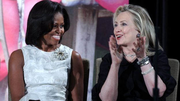 Michelle Obama mostró su apoyo incondicional a Hillary Clinton en su carrera hacia la presidencia de Estados Unidos 