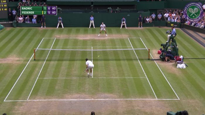 [VIDEO] El punto que le dio el pase a la final a Raonic sobre un debilitado Federer en Wimbledon
