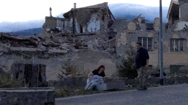 Aún es pronto para evaluar los daños causados por el sismo. Amatrice, en la imagen, es una de las localidades más afectadas. 