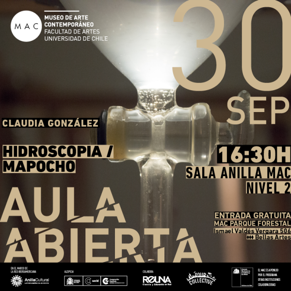 Clases abiertas y gratuitas con Claudia González artista de Hidroscopia/Mapocho en MAC, 30 de septiembre