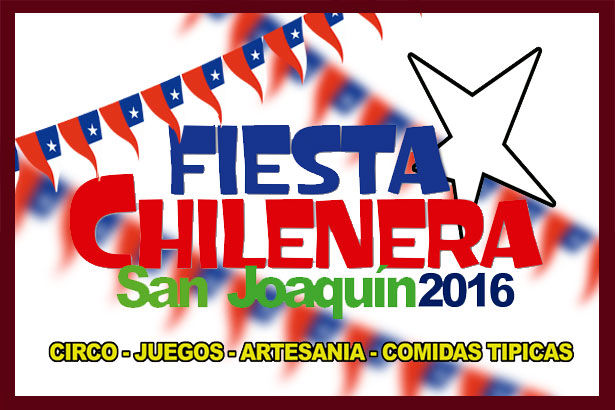 Gran Fonda Comunitaria: “Fiesta Chilenera de San Joaquín 2016” en el Parque La Castrina, 17 de septiembre. Entrada liberada