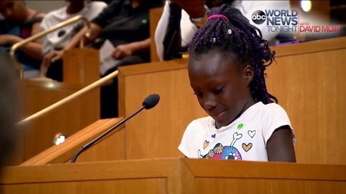 [VIDEO] El emotivo testimonio de una niña de 9 años contra el racismo en Estados Unidos