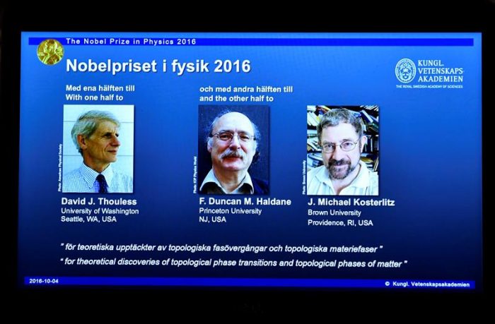 El Nobel de Física premia a tres británicos investigadores de la materia «exótica» en el mundo cuántico