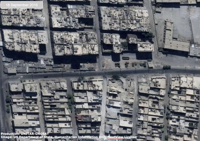 Imágenes de ONU indican que convoy humanitario a Alepo sufrió bombardeo aéreo