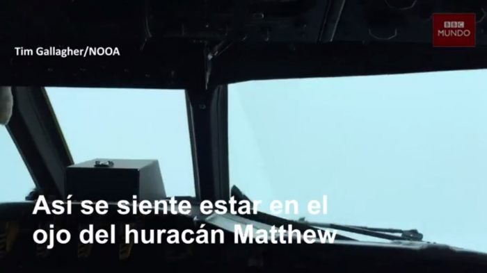 [VIDEO VIDA] El avión que atravesó y salió ileso del ojo del poderoso huracán Matthew