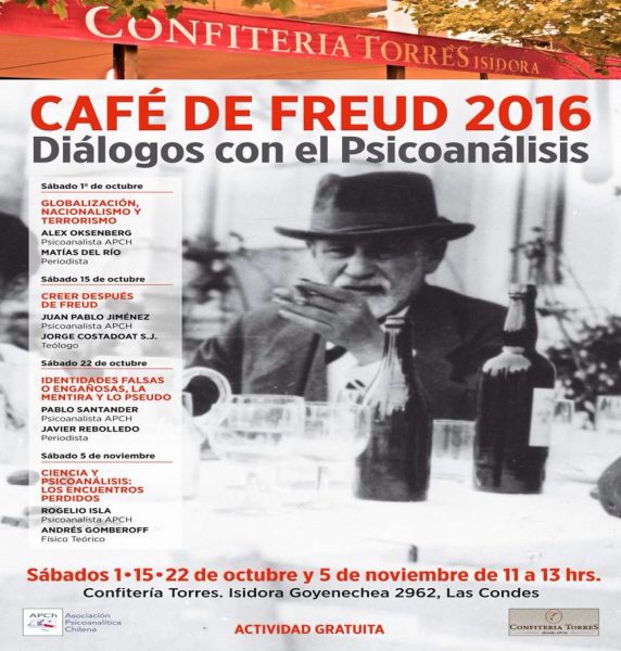 Pablo Santander y Javier Rebolledo participarán en un nuevo «Café de Freud»