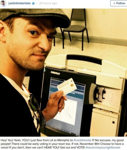 La selfie que metió en un lío a Justin Timberlake