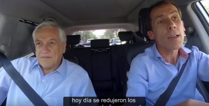 [VIDEO] El Carpool Karaoke de Sebastian Piñera conducido por Felipe Alessandri