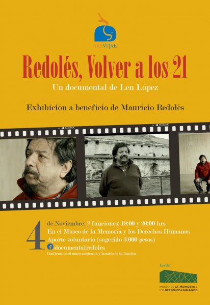 Exhibición de documental «Redolés, Volver a los 21» en Museo de la Memoria y los Derechos Humanos, 4 de noviembre