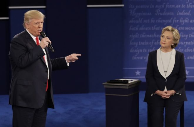 Debate presidencial en Estados Unidos: Clinton ataca a Trump por el polémico video en el que presume de agredir sexualmente a mujeres