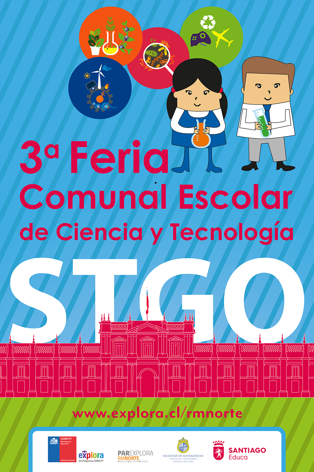 3ª Feria Escolar de Ciencia y Tecnología de Santiago en Plaza de la ...