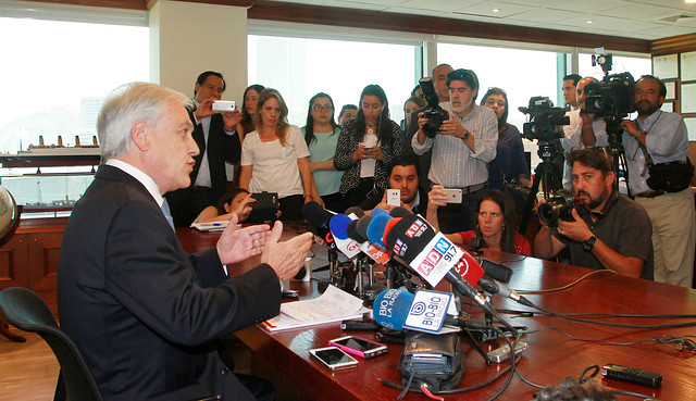 Piñera: «Les digo a las personas que presentan querellas que tengan mucho cuidado, porque podrían estar cometiendo un delito»