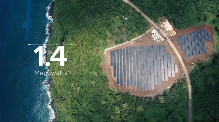 Tesla logra que una isla entera del Pacífico funcione 100% con energía solar y dice que es solo el comienzo