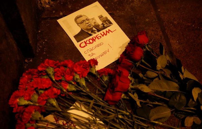 [VIDEO] El duelo que se vive en el Ministerio de Exteriores ruso para recordar a embajador asesinado en Turquía