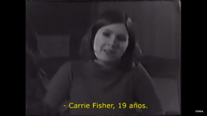 [VIDEO] El día en que Carrie Fisher audicionó para Star Wars y se quedó con el papel de Leia