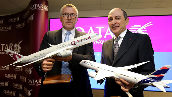 Se concretó el ingreso de Qatar Airways a la propiedad de de Latam
