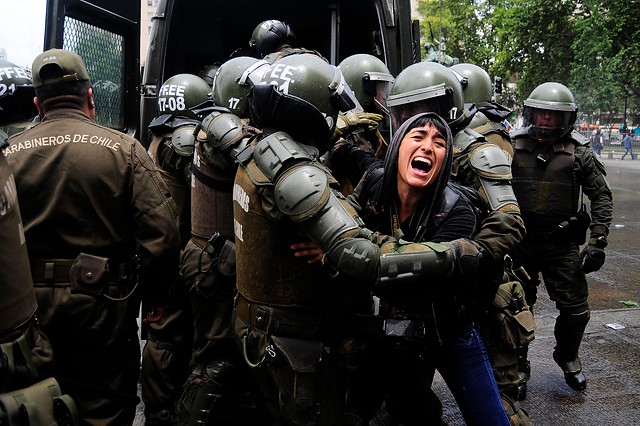 [GALERÍA] Las crudas imágenes que dejó la manifestación por la «liberación mapuche»