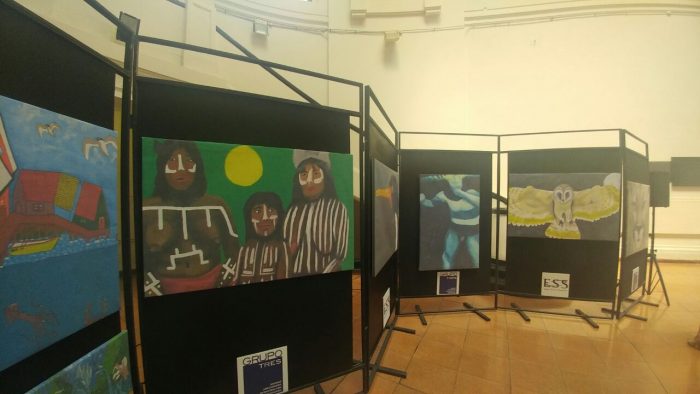 Exposición obras de los internos de las cárceles Puerto Montt, Santiago 1 y Valdivia en Archivo Nacional