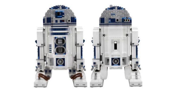 Construcción R2-D2 gigante con 100 mil piezas de Lego  en mall Alto Las Condes
