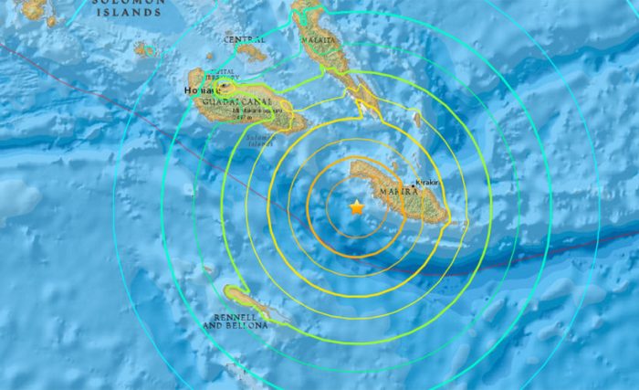 Un terremoto de 7,7 hace temblar las islas Salomón y dispara aviso de tsunami