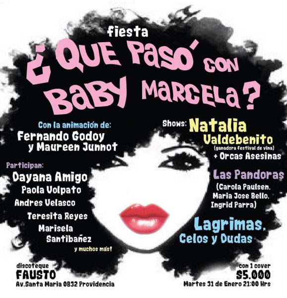 Gran Fiesta en apoyo de actriz Marcela de la Carrera en Discotheque Fausto