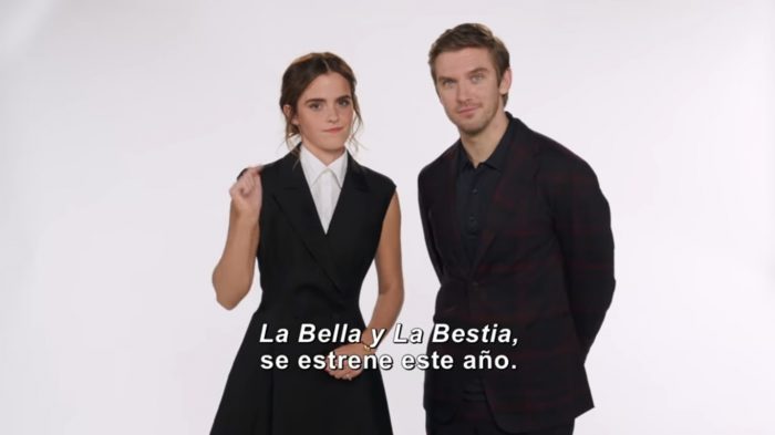 [VIDEO] El saludo de Año Nuevo de Emma Watson y Dan Stevens para presentar el nuevo adelanto de «La Bella y la Bestia»