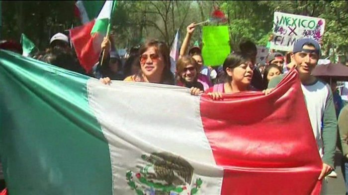 [VIDEO] Así fueron las marchas en México para rechazar las políticas de Donald Trump