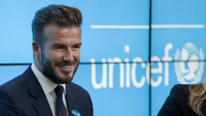 Interesado: David Beckham ayudó en Unicef sólo para ser nombrado caballero del Imperio Británico