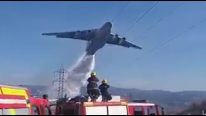 [VIDEO] El impactante registro del Ilyushin Il-76 en su paso y acción por Quilpué