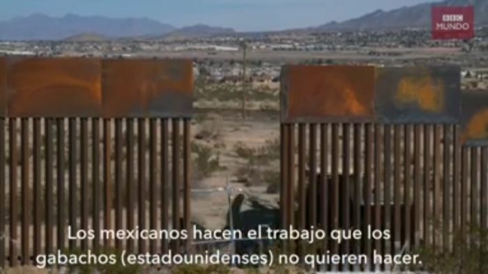 [VIDEO] «Si nos sacan a todos, a ver quién le limpia el jardín a Trump», un mexicano que construye el muro en la frontera con EE.UU.