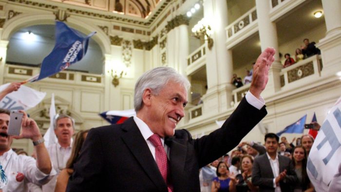Piñera es proclamado candidato presidencial de RN