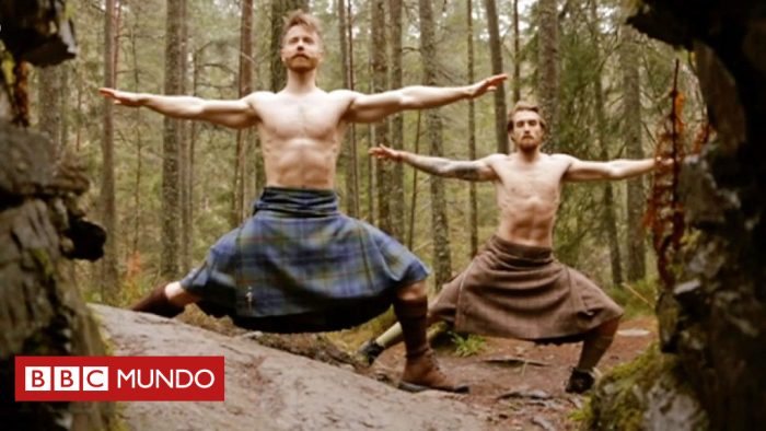 [VIDEO] «La receta de barbas, faldas, nalgas y paisaje escocés funciona»: los escoceses que se hicieron virales haciendo yoga en kilt