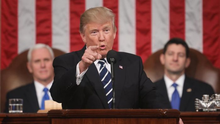 Las 10 frases de Donald Trump en su discurso ante el Congreso: «El tiempo de los pensamientos pequeños ha terminado»