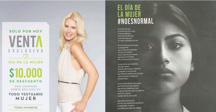 Las mujeres en Chile y Perú tenemos intereses distintos según publicidad de Falabella