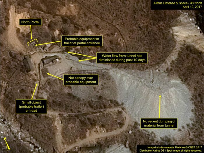 Crece tensión entre EEUU y Corea del Norte: fotos muestran que Pyongyang estaría lista para nueva prueba atómica