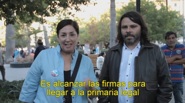[VIDEO] Beatriz Sánchez y Alberto Mayol protagonizan llamado a inscripción en Revolución Democrática de cara a las primarias