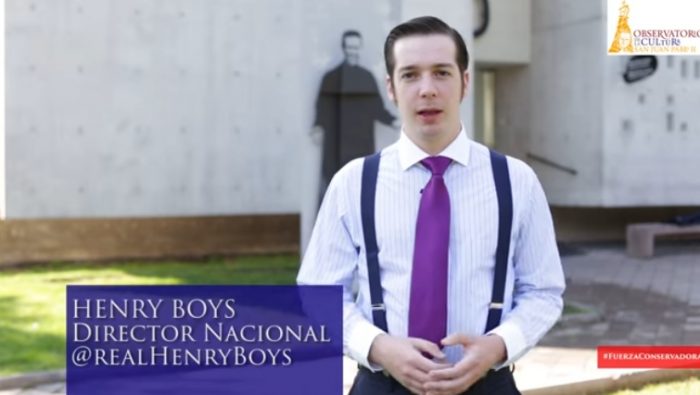[VIDEO] «Conservadores, salgamos del Closet» la provocativa invitación de Henry Boys para promocionar seminario