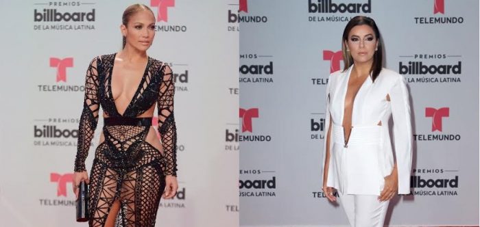 J Lo vs Eva Longoria en los Billboard Latino 2017