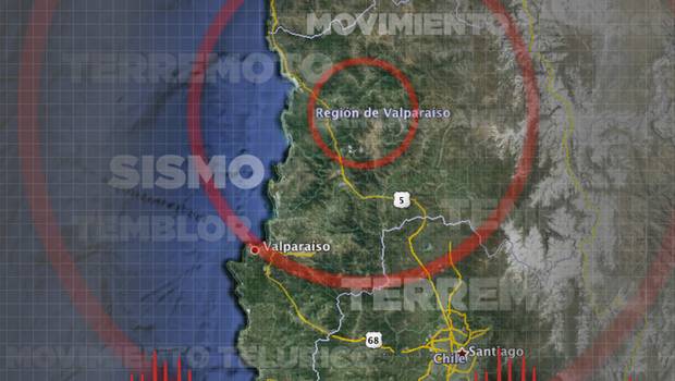 Sismo de 6,0 Richter se registró en Valparaíso