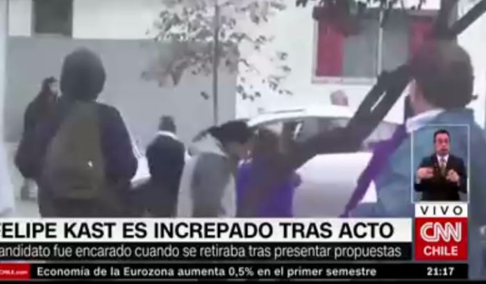 [VIDEO] Candidato presidencial Felipe Kast sufre agresión en el Parque Bustamante