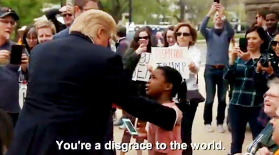 [VIDEO] El regaño de una niña a imitador profesional de Donald Trump: «Eres una desgracia para el mundo»