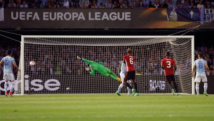 Manchester United derota 1-0 al Celta y Mourinho ya saborea la final de la Liga Europea