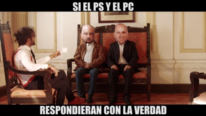 [VIDEO] Jorge Alis vuelve como «Tomás Mochato» para encarar a los presidentes del PC y el PS en delirante parodia