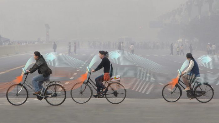La bicicleta que transforma el smog en aire limpio mientras pedaleas